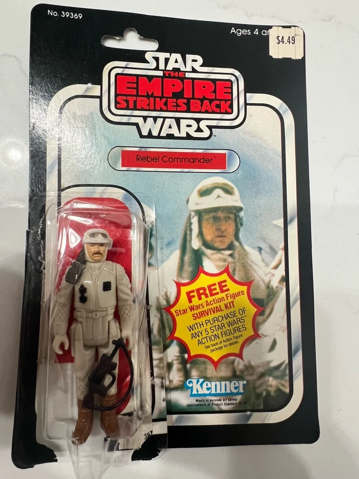 Hoth Rebel Commander 100% полный 41 Back-E Star Wars ESB 1980 Kenner Encased! - Изображение 1 из 4