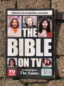 THE BIBLE ON TV TV GUIDE MAGAZINE 2025 chosen life Time story Of saints Jesus  - Picture 1 of 1