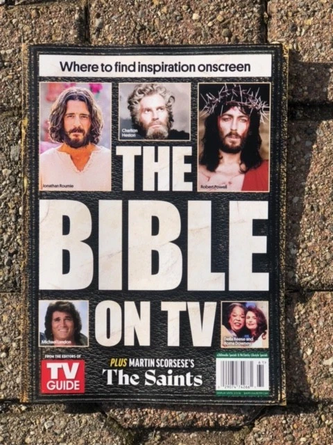THE BIBLE ON TV TV GUIDE MAGAZINE 2025 chosen life Time story Of saints Jesus  - Image 1 of 1