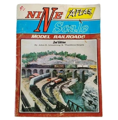 Atlas Nine N Scale 2nd Edition Vintage Retro Magazine Train Railroad Hobby Art  - Image 1 of 4