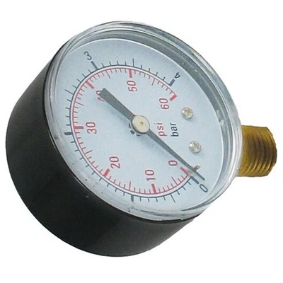 ZODIAC 25501-020-800 Pressure Gauge 0-60 PSI Durable Bottom/Side Mount - Изображение 1 из 4