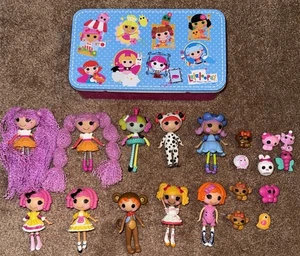 LALALOPSY MINI DOLLS LOT OF 10 PLUS EXTRA ACCESORIES & TIN BOX & MORE - Picture 1 of 2