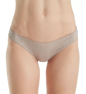 DKNY 女式现代花边丁字裤香槟色,尺寸 L 0444 — 第 1/2 张图片