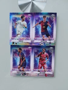 4x Wonderkid Topps Cromo 24/25 Con Endrick Y Barcola - Imagen 1 de 1