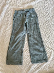 Gap Kids Girls 100% Cotton Green Casual Pants Wide Leg - Size Medium (8) - Picture 1 of 1