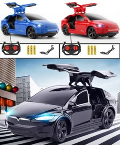 NEW RC 1:24 Tesla Model X 90D Y SUV Radio Remote Control Car Vehicle Kids Toy - Picture 1 of 17