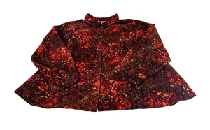 Catherines Langarm Bluse 4X (30/32W) 100% Baumwolle Kragen Ausschnitt Knopfleiste - Bild 1 von 8