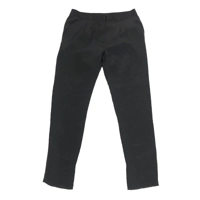 Pantalones para mujer Jenni Kayne plisados de seda talla 2 negros 28" entrepierna tiro medio Foto 1 de 4