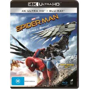 SPIDERMAN HOMECOMING 4K HD / BLU-RAY, NEW & SEALED, 2 DISCS, 181017, FREE POST - Bild 1 von 1