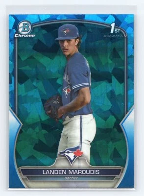 2023 Bowman Draft Sapphire Edition Landen Maroudis Toronto Blue Jays - Image 1 of 2