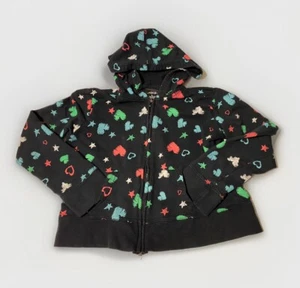 bcg size L girls full zip hoodie sweater hearts and stars - Picture 1 of 6