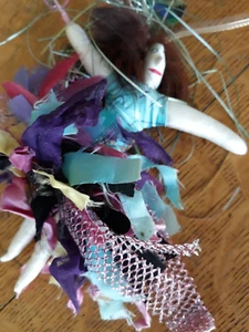 Stofftier hängende Tanzpuppe signiert '92 Carlin - Bild 1 von 6