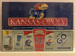 Kansas-opoly Monopoly Game The University of Kansas KU Jayhawks - Picture 1 of 13