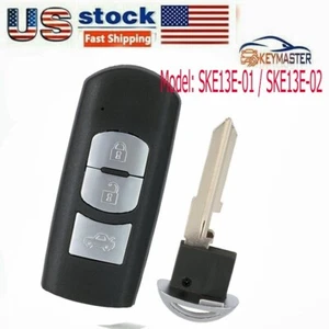 Llavero remoto SKE13E-01/SKE13E-02 para Mazda 3 6 2014 2015-2017 433MHZ 3B - Imagen 1 de 2