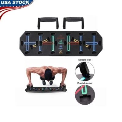 Tabla Push Up 10 en 1 Sistema de Fitness Entrenamiento de Fuerza Gimnasio Entrenamiento Nuevo Foto 1 de 4