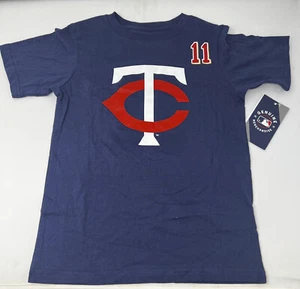 Camiseta de algodón MINNESOTA TWINS POLANCO #11 NIÑOS MERCHANCO CON LICENCIA AZUL XS 4/5 (683) - Imagen 1 de 4