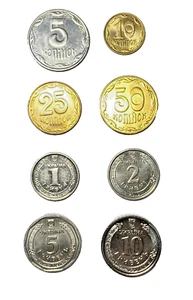 UKRAINE, Lot of 8 coins, 2007 - 2019 - Picture 1 of 3