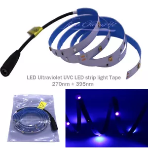 DC12V 3535 LED strip Ultraviolet Lamp Strip Home UVC+UV 270nm+395nm light Tape - Picture 1 of 5