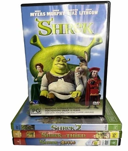Shrek 1 2 3 4 Complete Series Region 4 DVD. Inc Shrek 1,2, Third, Shrek the Hall - Picture 1 of 9