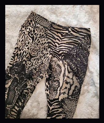 Pantalones de lentejuelas Sass & Bide con estampado de leopardo nuevos talla 14 AUS/UK 10 EE. UU. Foto 1 de 4