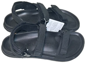 Birkenstock Kalahari Womens Size 9 Birko-Flor Futura Black Hook & Loop Sandal - Picture 1 of 8