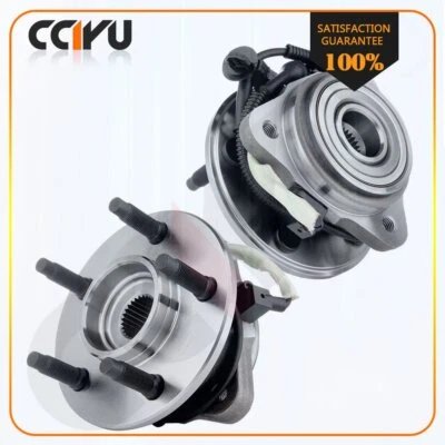 Pair 4WD Front Wheel Hub Bearing Assembly Fits Ford Ranger 2000-2008 2009 W/ABS - Image 1 of 4