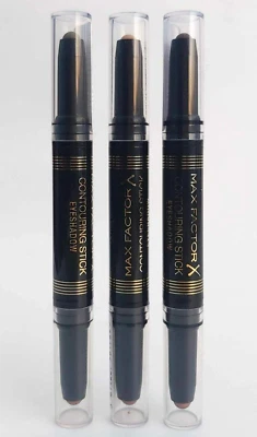 MAX FACTOR Contouring Stick Eyeshadow: Bronze, Gold Pink, Forest Green, Brown - Bild 1 von 4