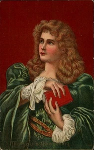 The Soul's Awakening Vintage Postcard 1909 Wisconsin Art - Picture 1 of 2