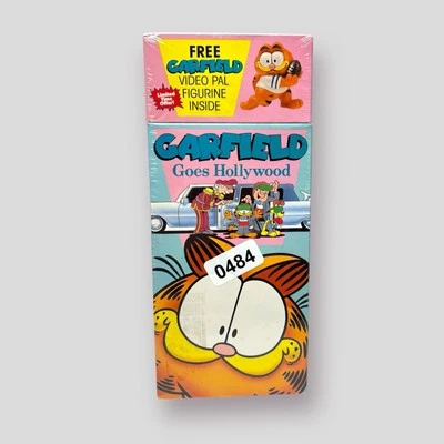 Garfield Goes Hollywood VHS 1990 VCR Tape W/ Figurine Figure New Sealed RARE HTF — 第 1/4 张图片