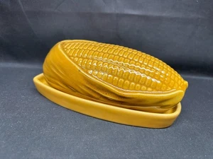 Pottery Barn "MAISKOLBEN" ~ Steinzeug ~ Butterdose mit Deckel - Bild 1 von 7