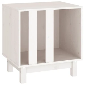 Dog House White Solid pine wood 19.7 x 15.7 x 20.5 in Durable vidaXL - Picture 1 of 7