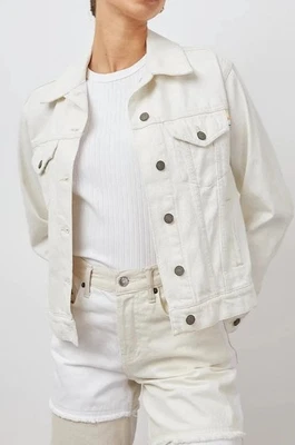 Rails Mulholland Denim Trucker Jacket Sz Large Ivory Ecru  - Image 1 of 4