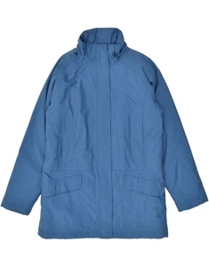 L.L.BEAN Womens Windbreaker Coat UK 14 Medium Blue Polyester YH04 - Picture 1 of 3