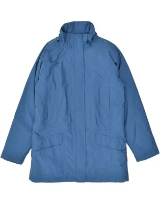 L.L.BEAN Womens Windbreaker Coat UK 14 Medium Blue Polyester YH04 - Image 1 of 3