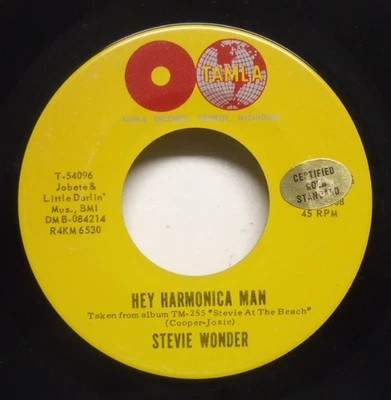 Stevie Wonder - Hey Harmonica Man - 1964 NM Motown 45 on Tamla Foto 1 de 2