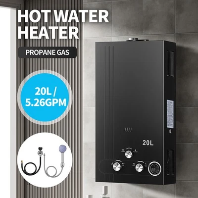 20L Tankless LPG Liquid Propane Gas Hot Water Heater On-Demand Water Boiler - Image 1 of 4
