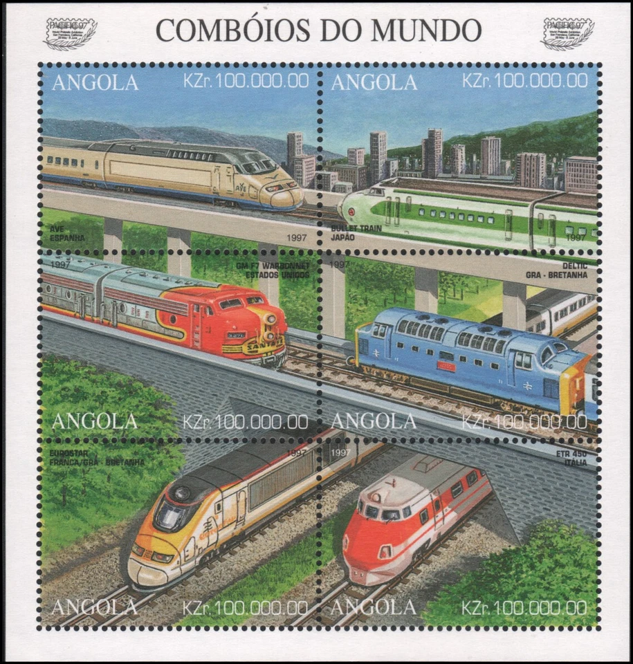 Trenes Angola #988 MNH VF Foto 1 de 1
