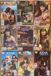 LOT of 10 Xena Warrior Princess Comics Topps, Dynamite + photo variants avg. 9.2 - Picture 1 of 2