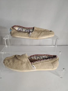 Scarpe basse Toms da donna in tela panna/beige classiche - taglia 5,5W - Foto 1 di 8