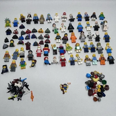 50 x LEGO Minifigures Random Bulk Lot - Parts Prices Accessories + (25 Friends) - Image 1 of 4