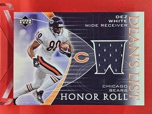 2003 Upper Deck Honor Roll Dean's List Jerseys Dez White #DL-DW - Picture 1 of 2