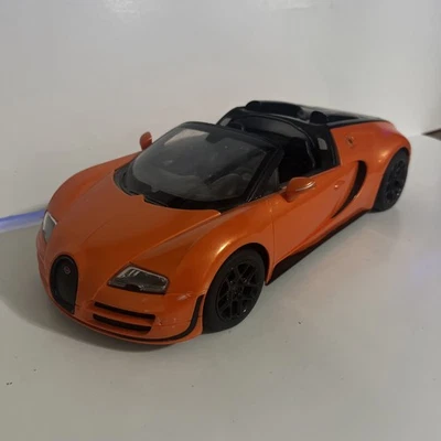 1/14 Rastar Bugatti Veyron Grand Sport Vitesse RC Car Orange No Controller - Image 1 of 4