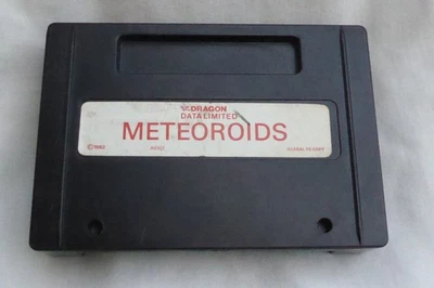 Rare DRAGON 32 COMPUTER GAME CARTRIDGE - METEOROIDS by Dragon Data 1982 Untested - Image 1 of 4