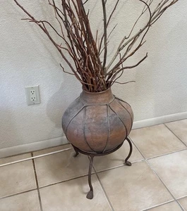 Jarra de agua Tarahumara primitiva mexicana Olla cerámica antigua olla Tesquino - Imagen 1 de 2