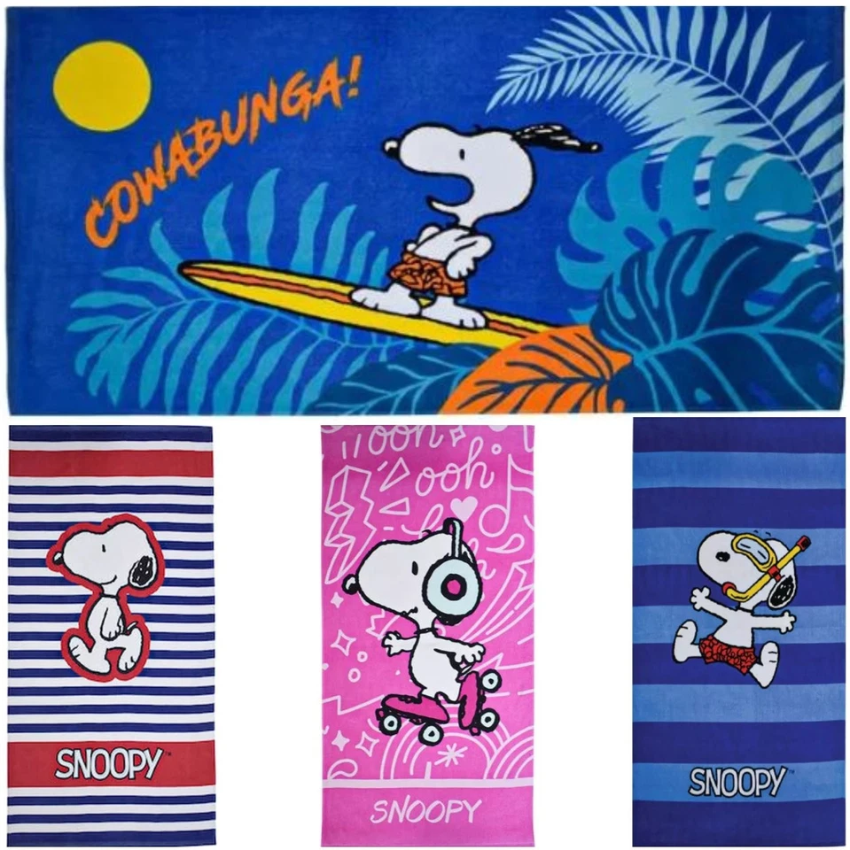 Snoopy Peanuts Bath Towel Hand Towel Beach Towel 70x140cm 100% Cotton - Image 1 of 1