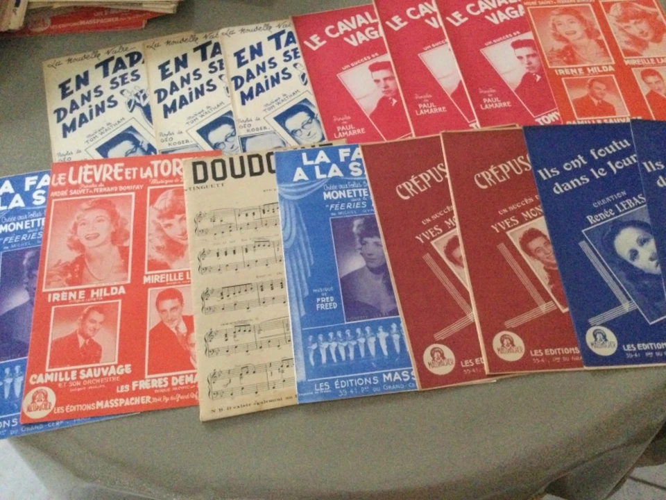 LOT DE 15 PARTITIONS ANCIENNES  - Photo 1/1