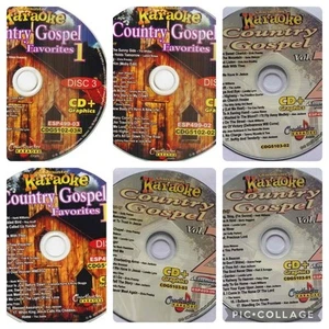 CHARTBUSTER COUNTRY GOSPEL 6 CDG DISCS KARAOKE SET 5102 5103 CDS MUSIC SONGS - Picture 1 of 1
