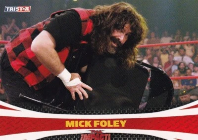 Tarjeta coleccionable de lucha libre Mick Foley #2 Impact TNA TriStar Smackdown Wrestler WWE Foto 1 de 4
