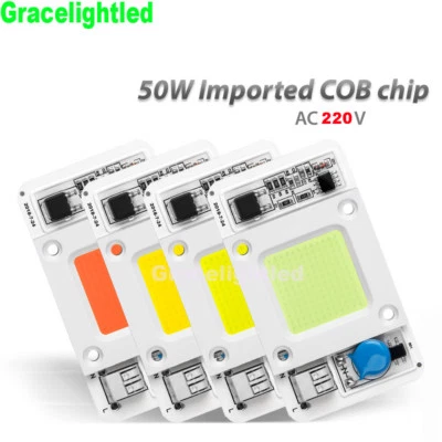 Power LED 50W Waterproof AC 220V no need driver White Warm Full Spectrum 1pcs - Image 1 of 4