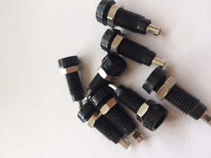 BANANA JACK, RCA/PHONO 10A SOLDER, BLACK Deltron 563-0100 8pcs Z1642 - Afbeelding 1 van 1